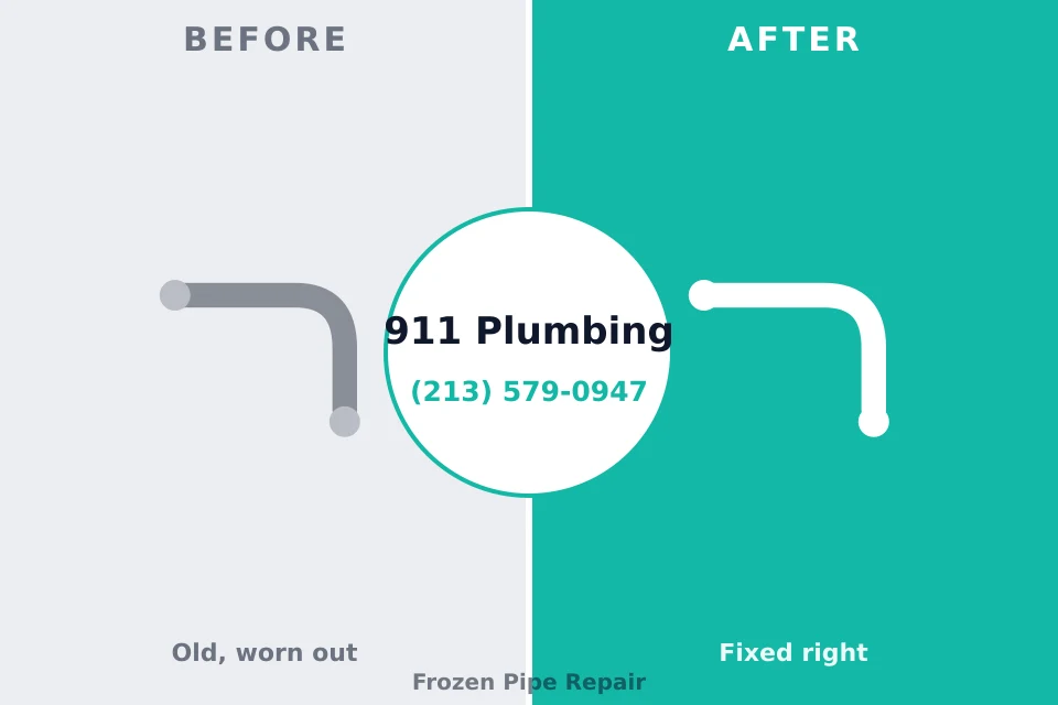 Before and after: plumbing company Pine Crest, TN